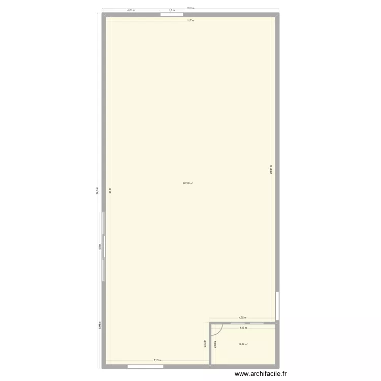 LSA Ardoises. Plan de 2 pièces et 280 m² LSA Ardoises. Plan de 2 pièces et 280 m²