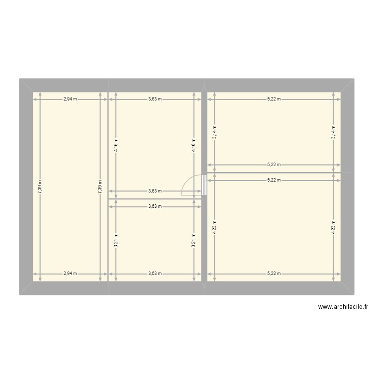 Muriel F Plan de départ. Plan de 0 pièce et 0 m2