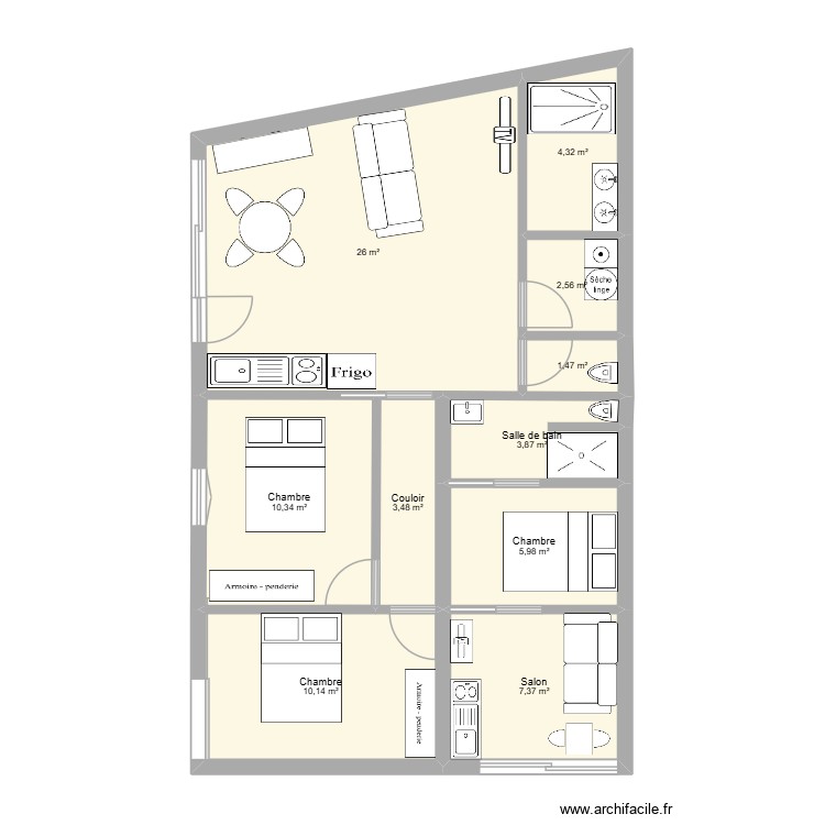 studio + appart 2026 mozart. Plan de 0 pièce et 0 m2 studio + appart 2026 mozart. Plan de 0 pièce et 0 m2