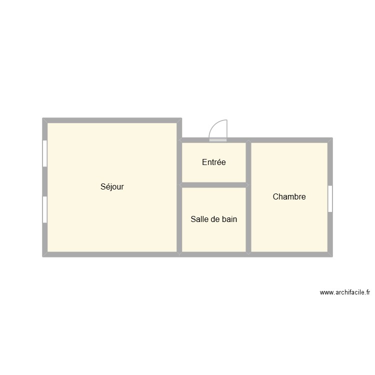 2509 RAOUL. Plan de 4 pièces et 16 m2