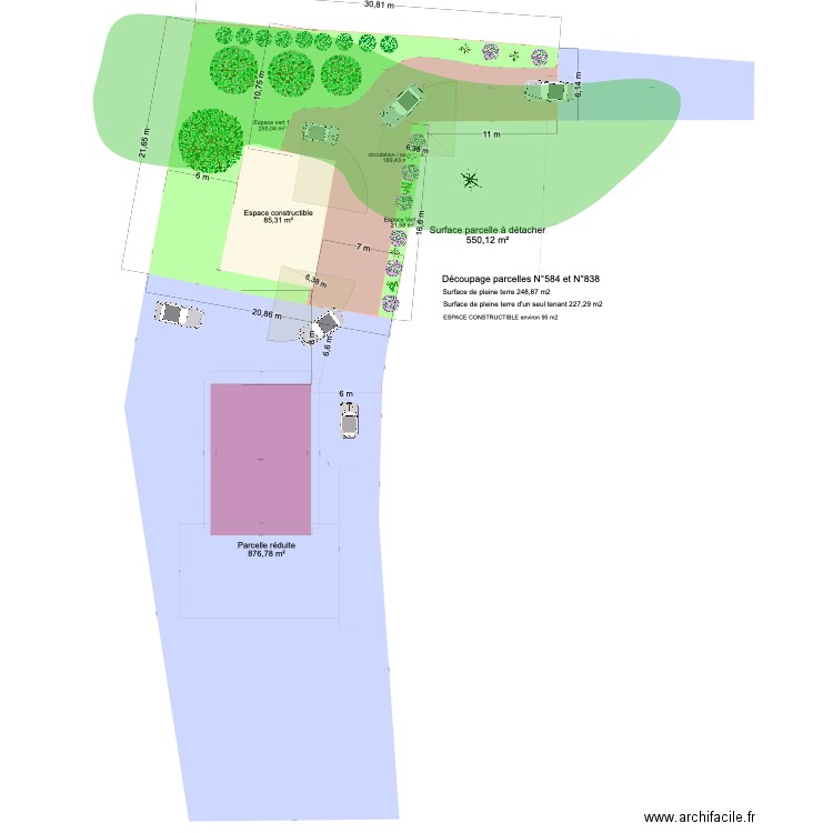 PLAN DECOUPAGE PARCELLE 01/24 12. Plan de 0 pièce et 0 m2