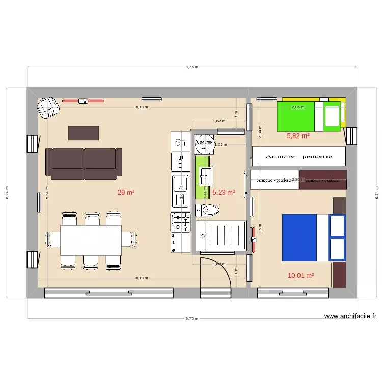 2ch 40m2 +10m2 new1. Plan de 2ch 40m2 +10m2 new1. Plan de