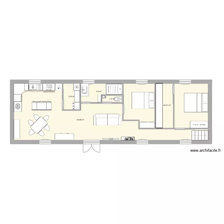 ILOT. Plan de 5 et 74 m² ILOT. Plan de 5 et 74 m²