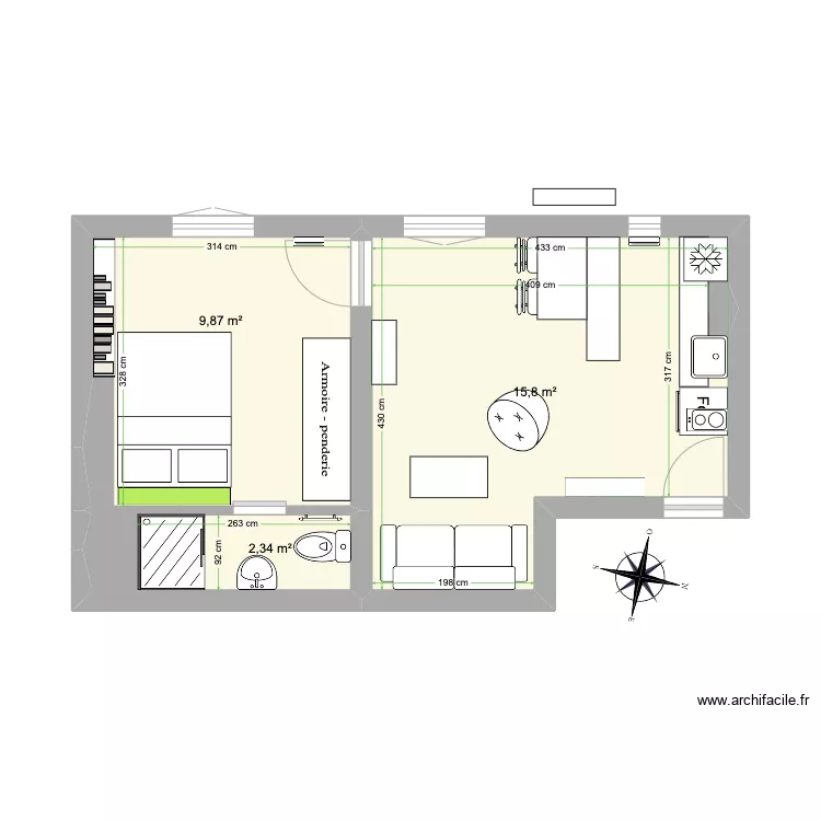Cam 25 R Keller. Plan de 