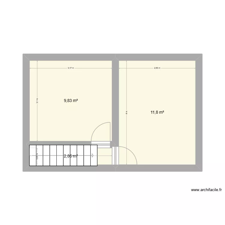 étage 2. Plan de 3 et 24 m² étage 2. Plan de 3 et 24 m²