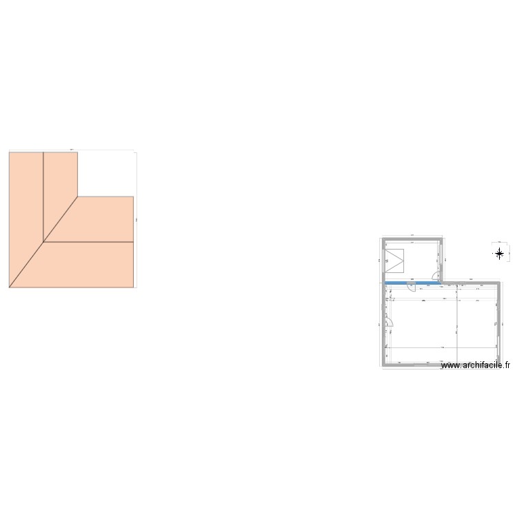 MAISON nain nain plan maconnerie. Plan de 2 pièces et 120 m2