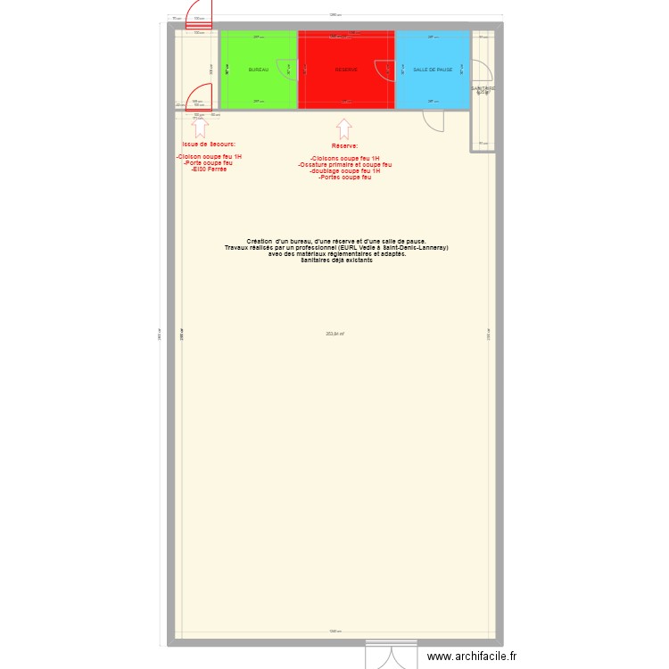 OLIVET. Plan de 5 pièces et 325 m2