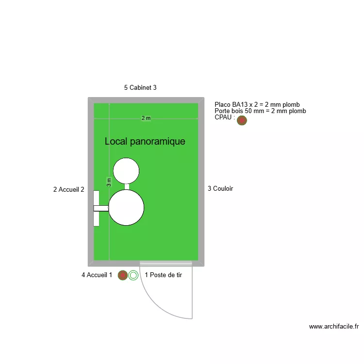 50678 Local panoramique. Plan de 