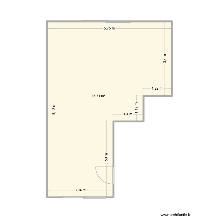 Salon salle &agrave; manger saint jean de braye. Plan de 0 pièce et 0 m2