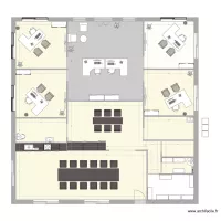 BUREAUX COURLAOUX MEUBLE AVEC CUISINE