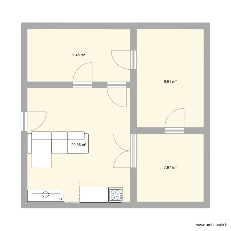 2e &eacute;tage Essentia 2. Plan de 0 pièce et 0 m2