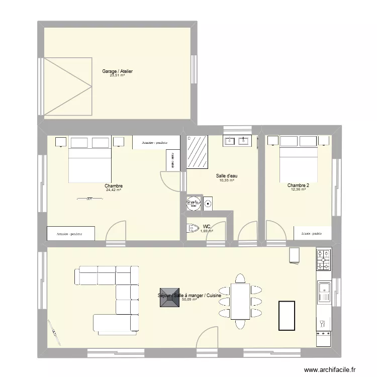 MyHousy & inside. Plan de 7 et 123 m² MyHousy & inside. Plan de 7 et 123 m²