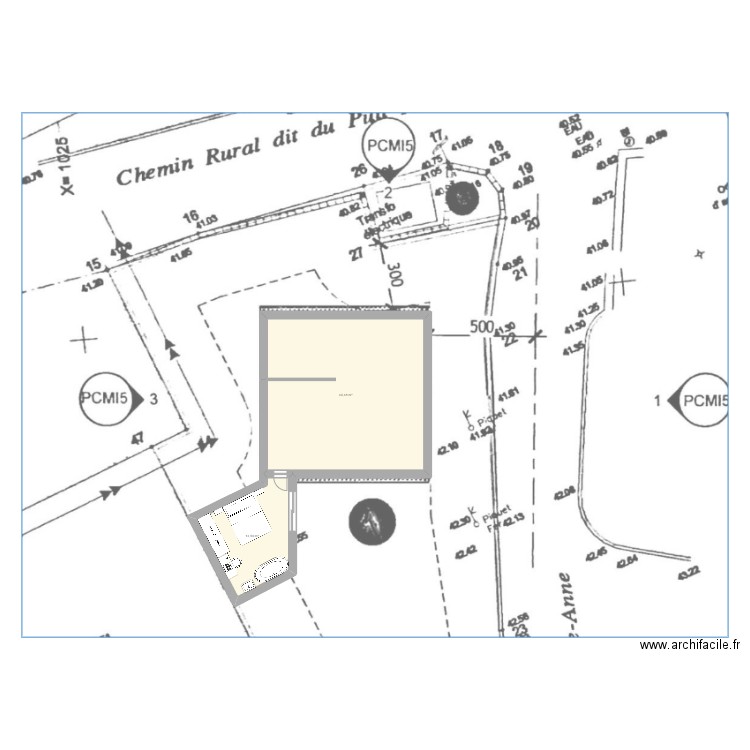 extension rougiers (avec bureau). Plan de 2 pièces et 64 m2