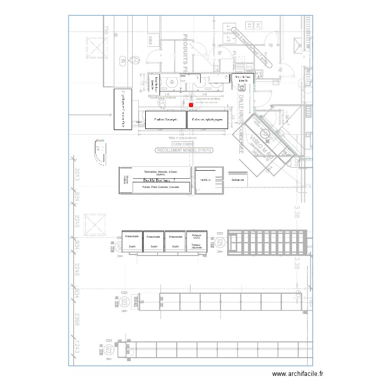 PLM - Proposition d'aménagement SU Besançon. Plan de 1 pièce et 0 m2
