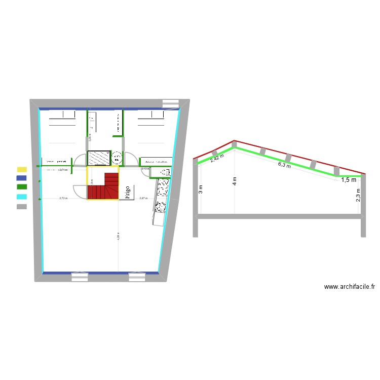st chamas 2026. Plan de 9 pièces et 168 m2
