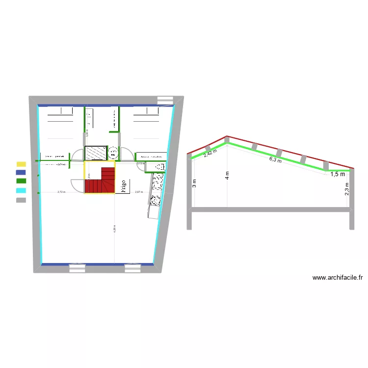 st chamas 2026. Plan de 9  et 168 m²
