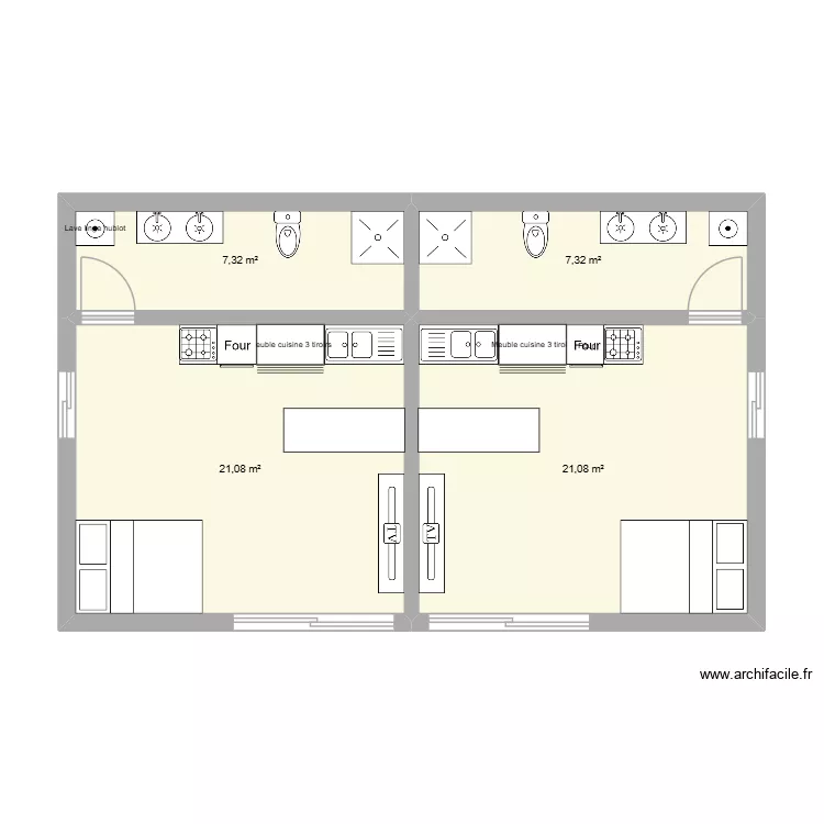 lapompe catherine. Plan de 4 et 57 m² lapompe catherine. Plan de 4 et 57 m²