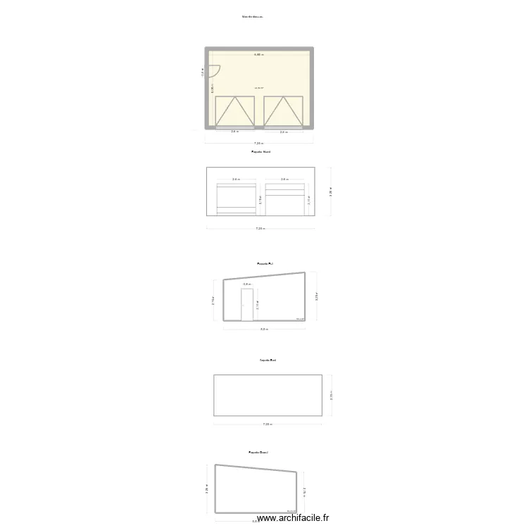garage.. Plan de 3  et 67 m²