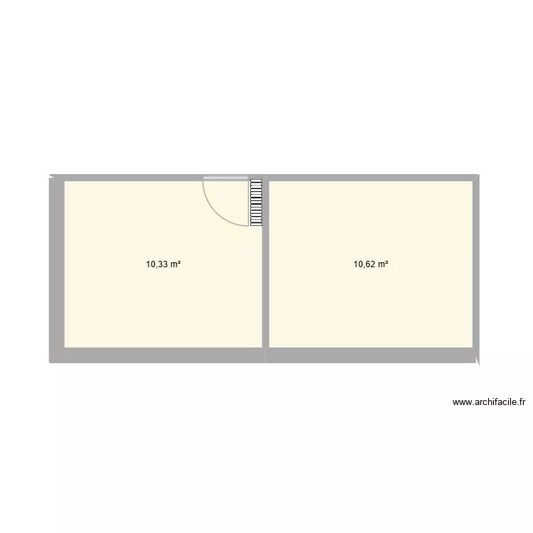2 pièces maison. Plan de 2 et 21 m² 2 pièces maison. Plan de 2 et 21 m²