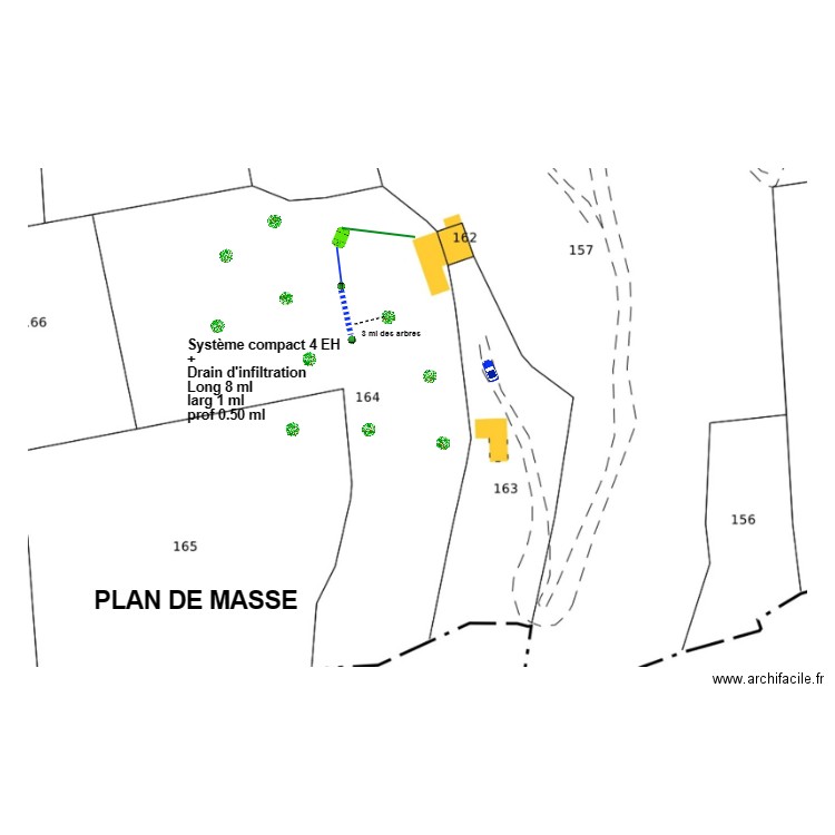Chemin. Plan de 0 pièce et 0 m2