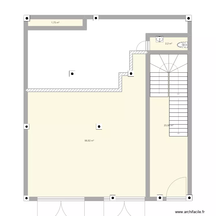 Magasin + sp. Plan de 