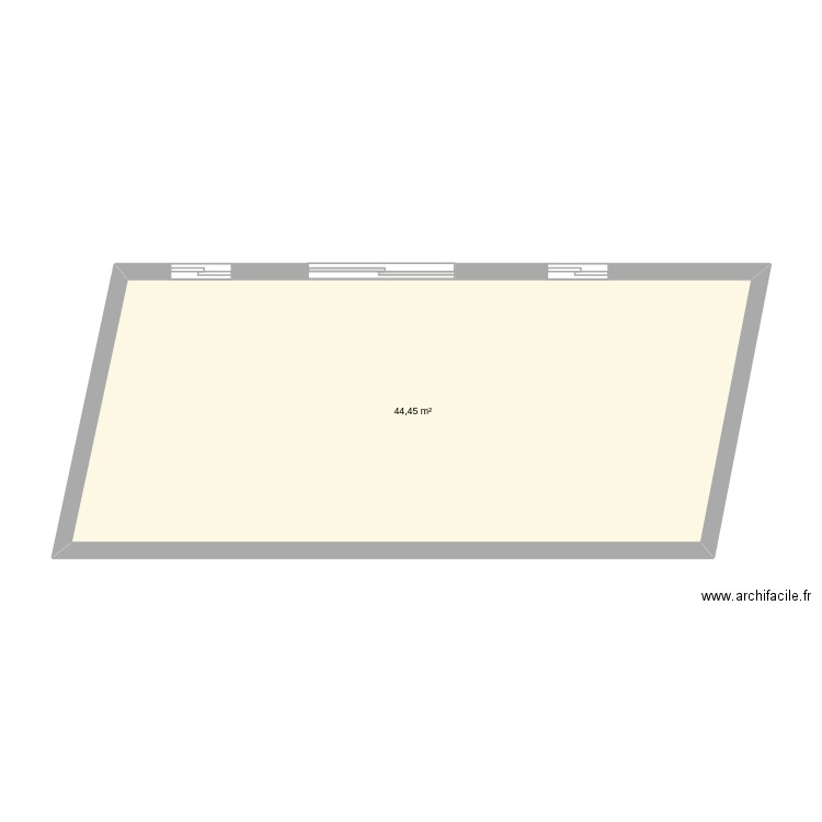 FLO. Plan de 1 pièce et 44 m2