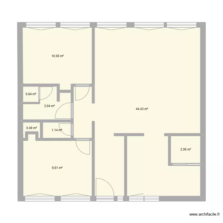 Planimetria Keravel. Plan de 8  et 72 m²