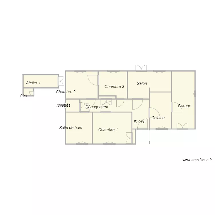 Croquis Indision NAPOLITANO. Plan de 