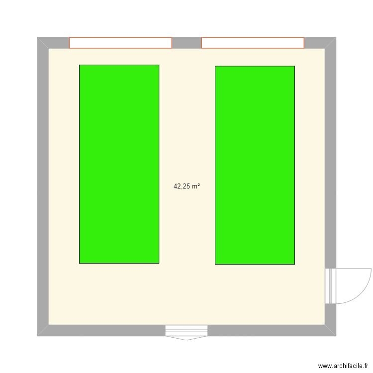 Garage. Plan de 0 pièce et 0 m2