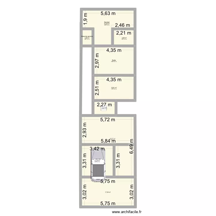 Casa_2. Plan de 9 et 99 m² Casa_2. Plan de 9 et 99 m²
