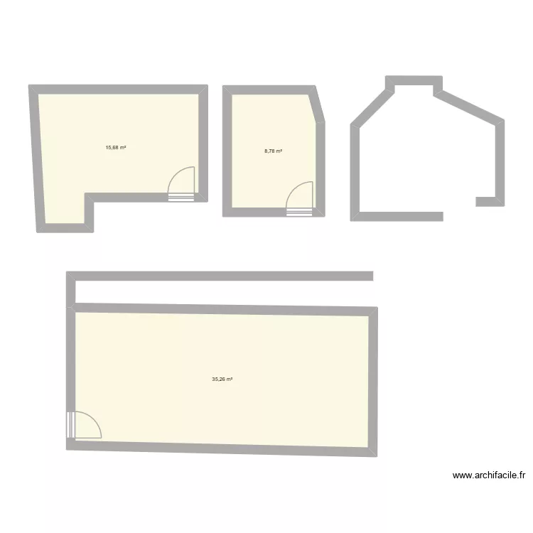 E.F. Plan de 3 et 60 m² E.F. Plan de 3 et 60 m²
