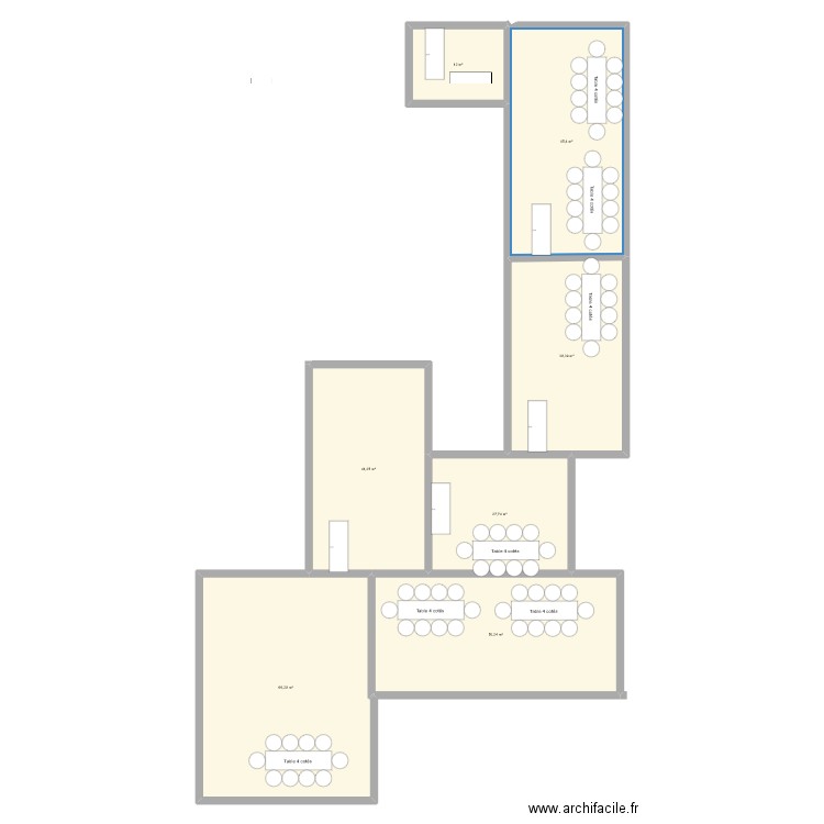 art pla ecole. Plan de 7 pièces et 281 m2