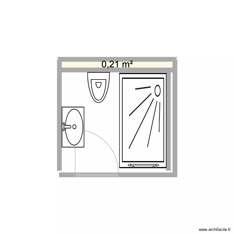 MAURICE BARRES SDB 2. Plan de 1 et 0 m² MAURICE BARRES SDB 2. Plan de 1 et 0 m²