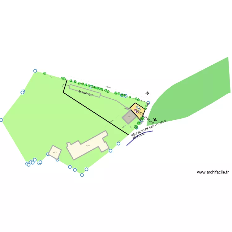 GITE SUR TERRAIN. Plan de 