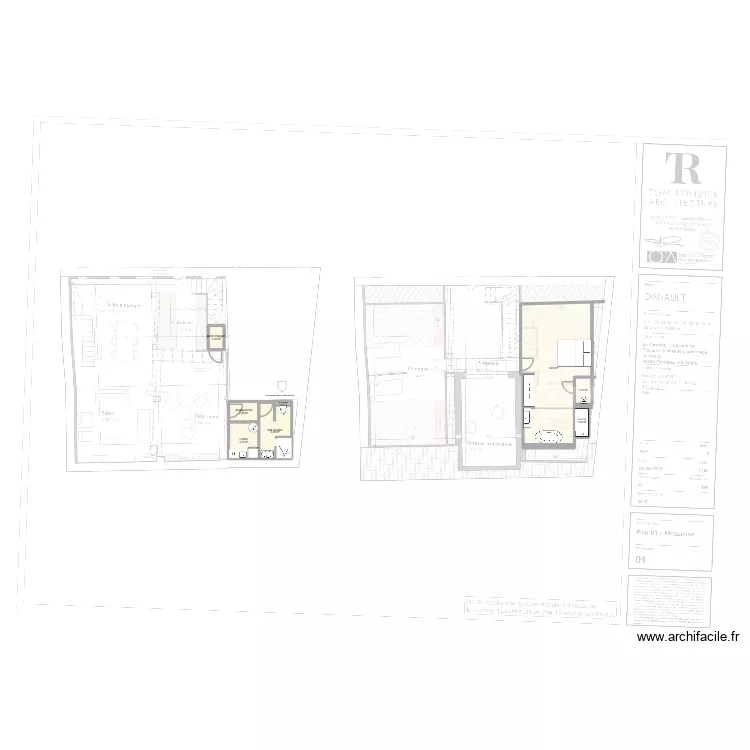 DAGAULT COUSTELLET suite. Plan de DAGAULT COUSTELLET suite. Plan de