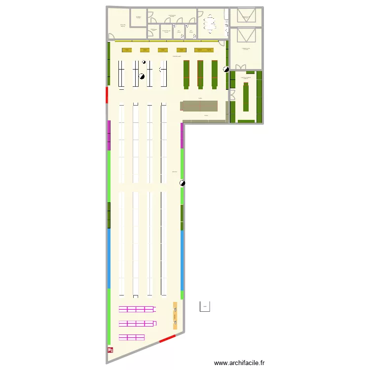 MDM 2.2.1. Plan de 12  et 716 m²