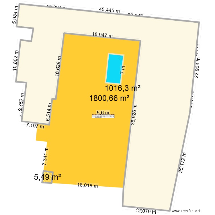 Plan de coupe. Plan de 0 pièce et 0 m2