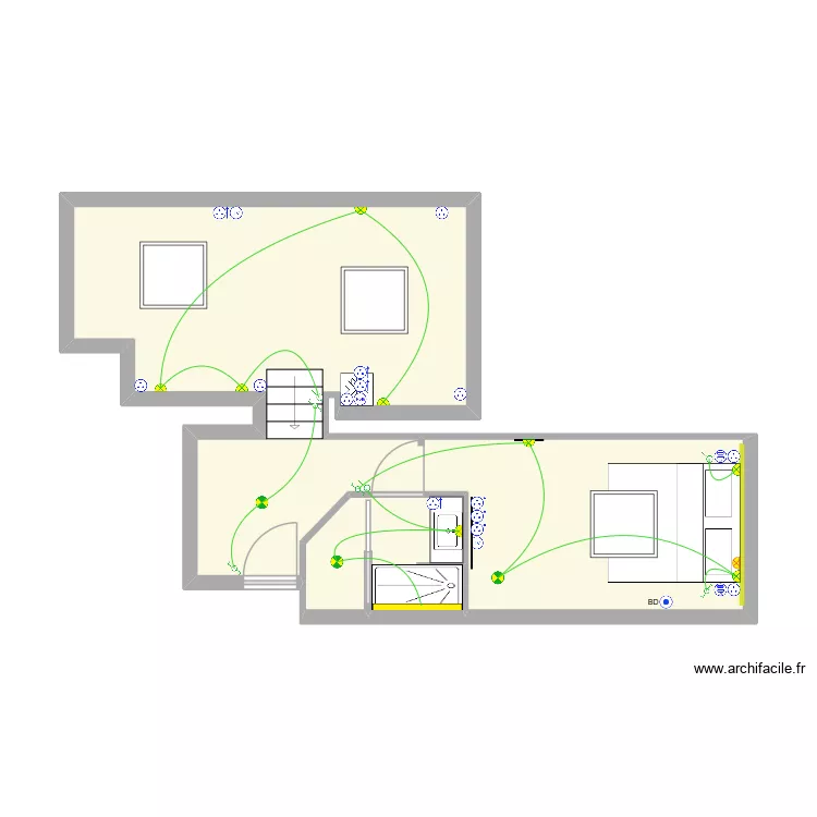 IBIS 209. Plan de 2 et 37 m² IBIS 209. Plan de 2 et 37 m²