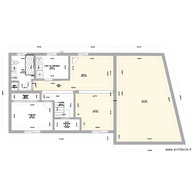 nouveau -angle. Plan de 0 pièce et 0 m2