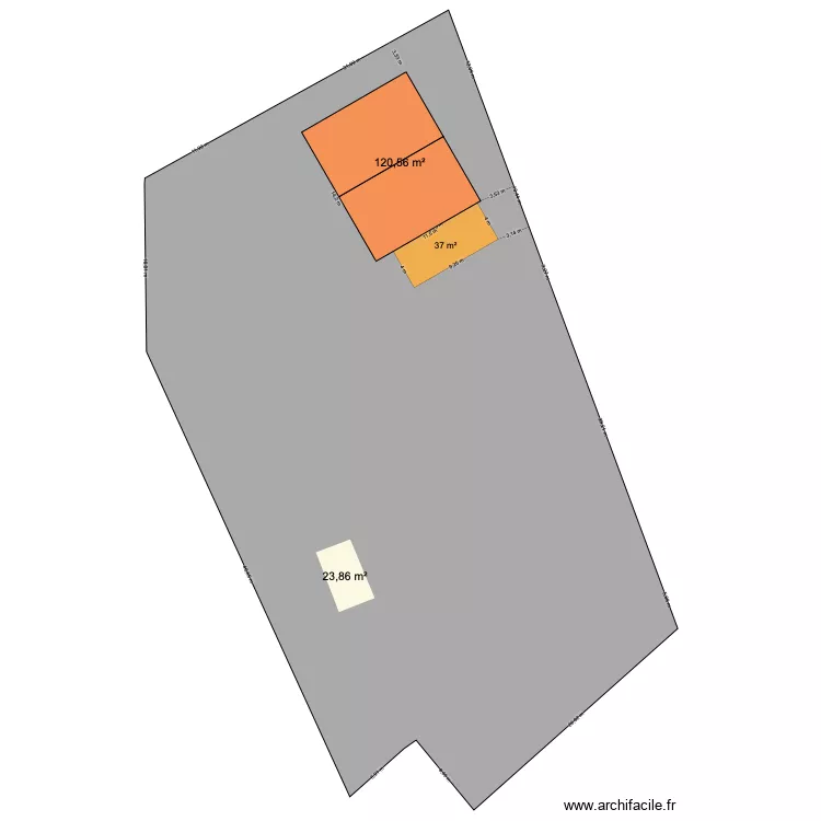 Plan de masse ETAT FUTUR. Plan de 2 et 144 m² Plan de masse ETAT FUTUR. Plan de 2 et 144 m²