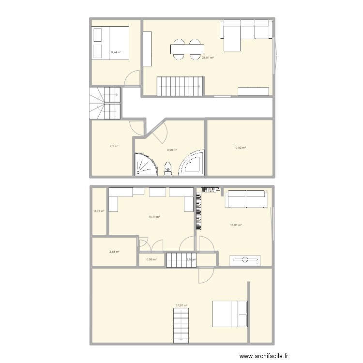 Quintin. Plan de 0 pièce et 0 m2