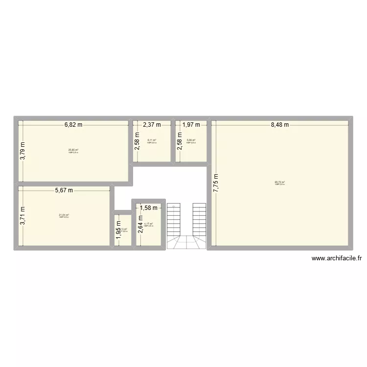 Haj Kaddour. Plan de 7 et 130 m² Haj Kaddour. Plan de 7 et 130 m²