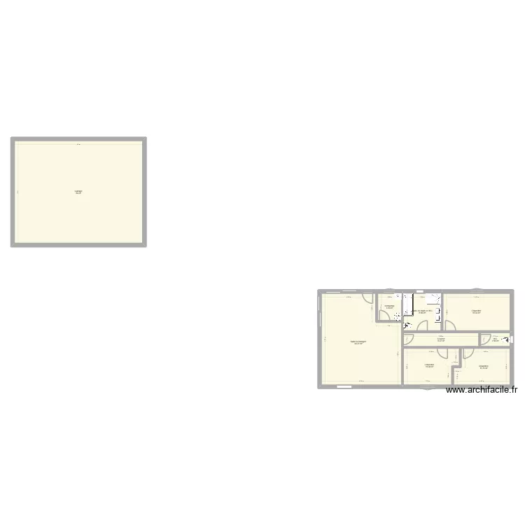 Maison 2. Plan de 9  et 181 m²