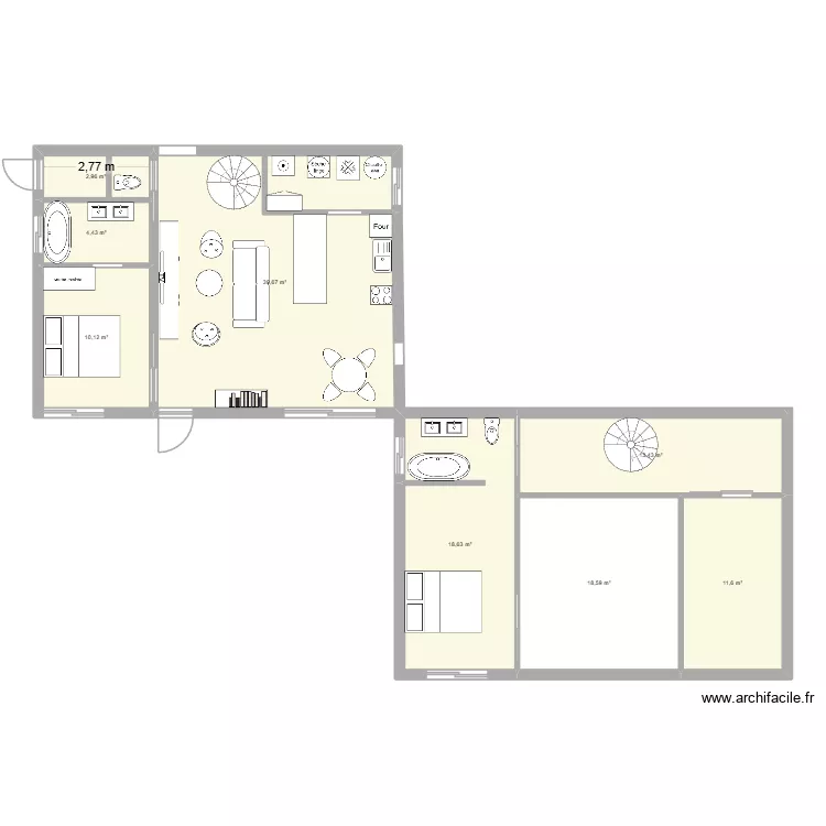 nov. Plan de 8  et 119 m²