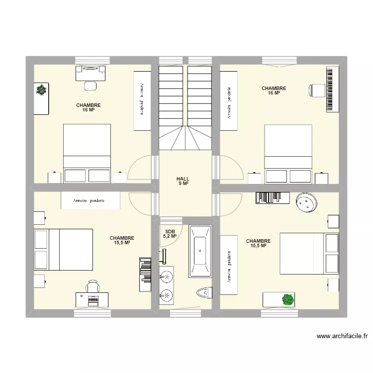 1er ETAGE KARKAN. Plan de 