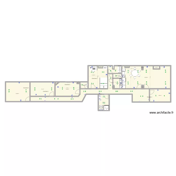 Brasserie 70 1er (9) electricit&eacute;. Plan de 
