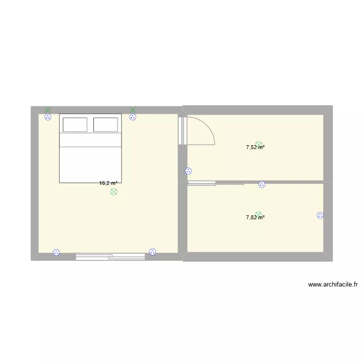 pigeonnier. Plan de 3  et 32 m²