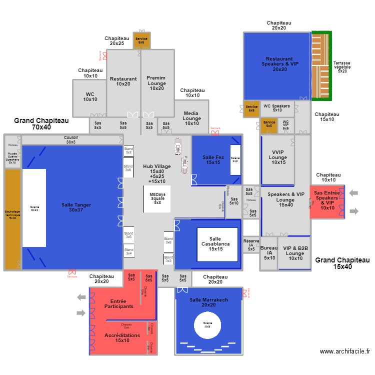 MEDays 2024 V22. Plan de 28 pièces et 5700 m2