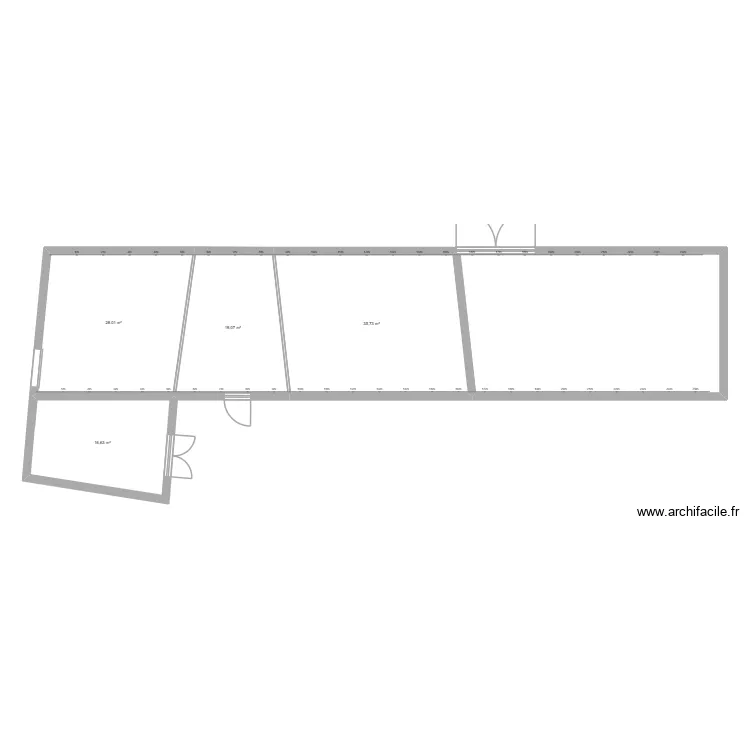 atelier 3. Plan de 4  et 99 m²