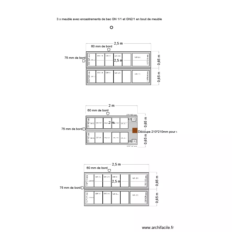 meubles. Plan de meubles. Plan de